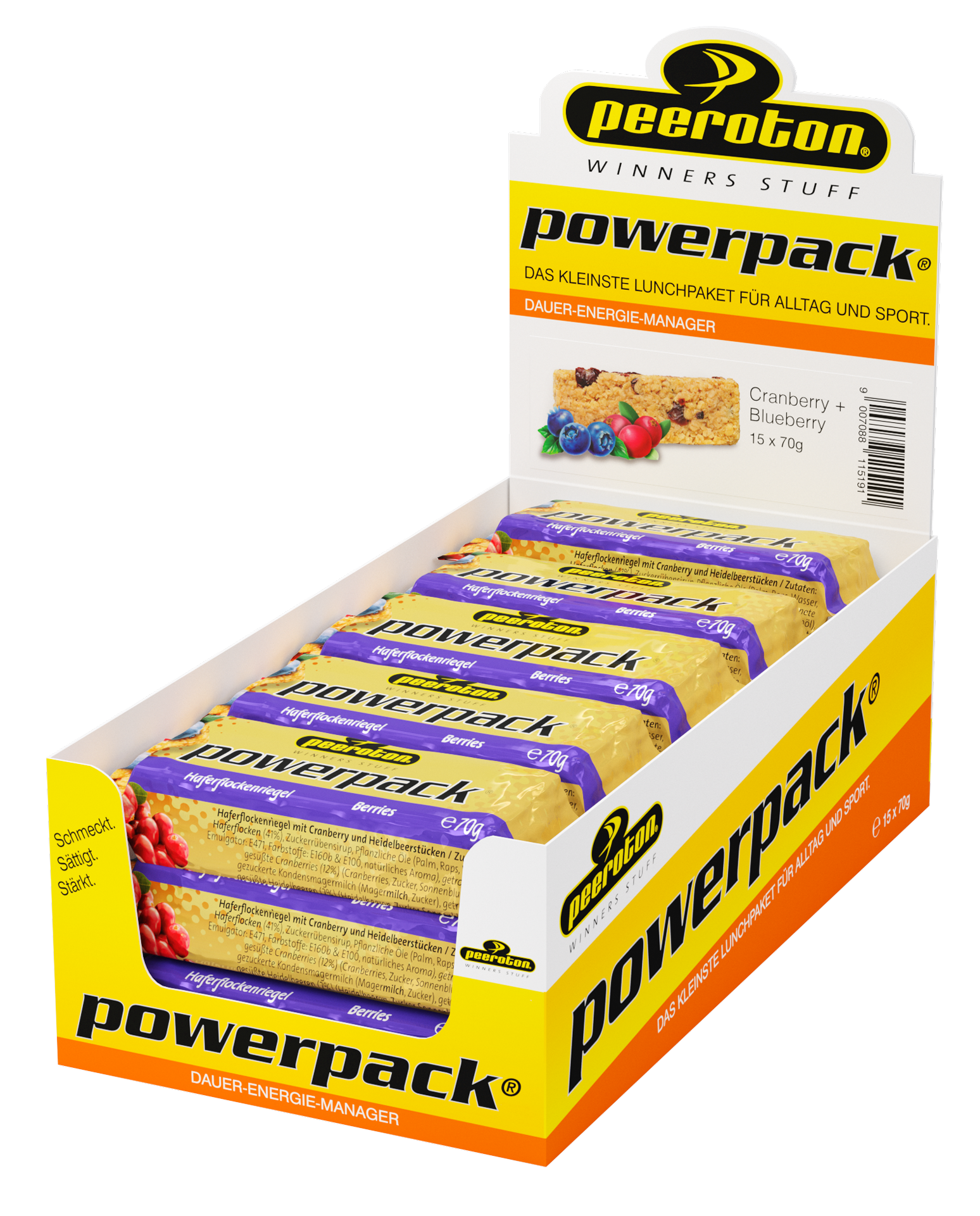 POWERPACK Riegel 15x70g